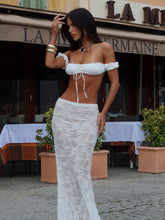 HEATHA MAXI SKIRT WHITE