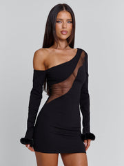 ISOLDE MINI DRESS BLACK