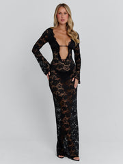 MARIEL MAXI DRESS BLACK