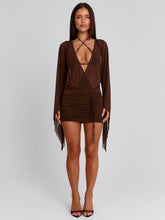 ROBERTA MINI DRESS CHOCOLATE