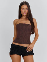 SOLA MESH CORSET CHOCOLATE BROWN
