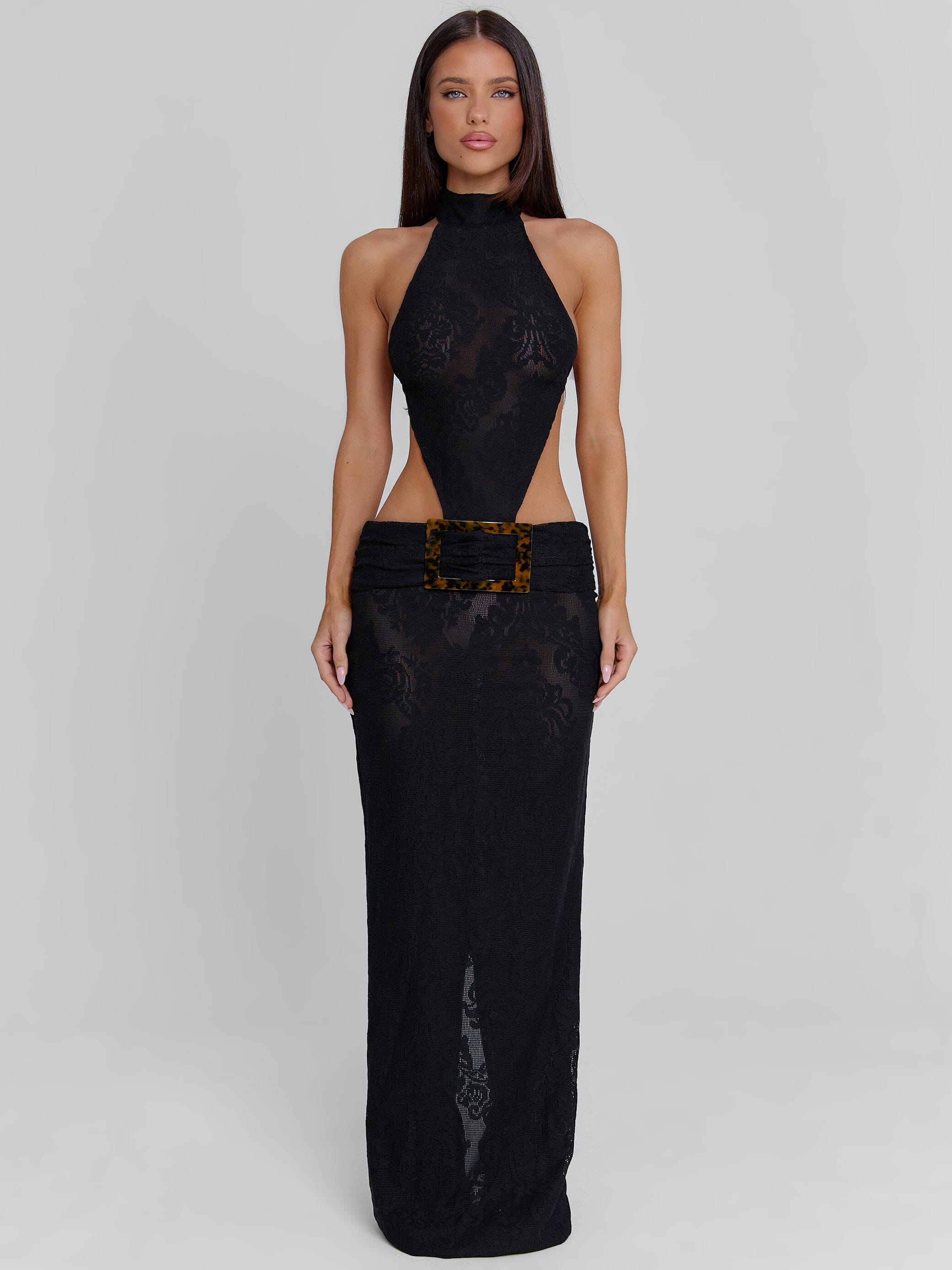 ALBINAE MAXI DRESS BLACK