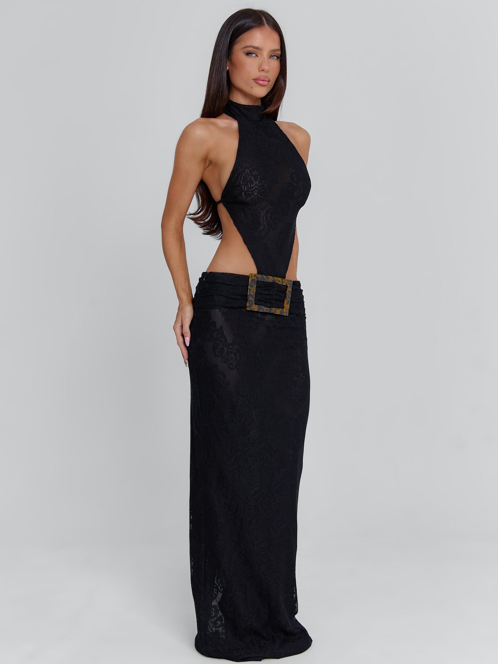 ALBINAE MAXI DRESS BLACK