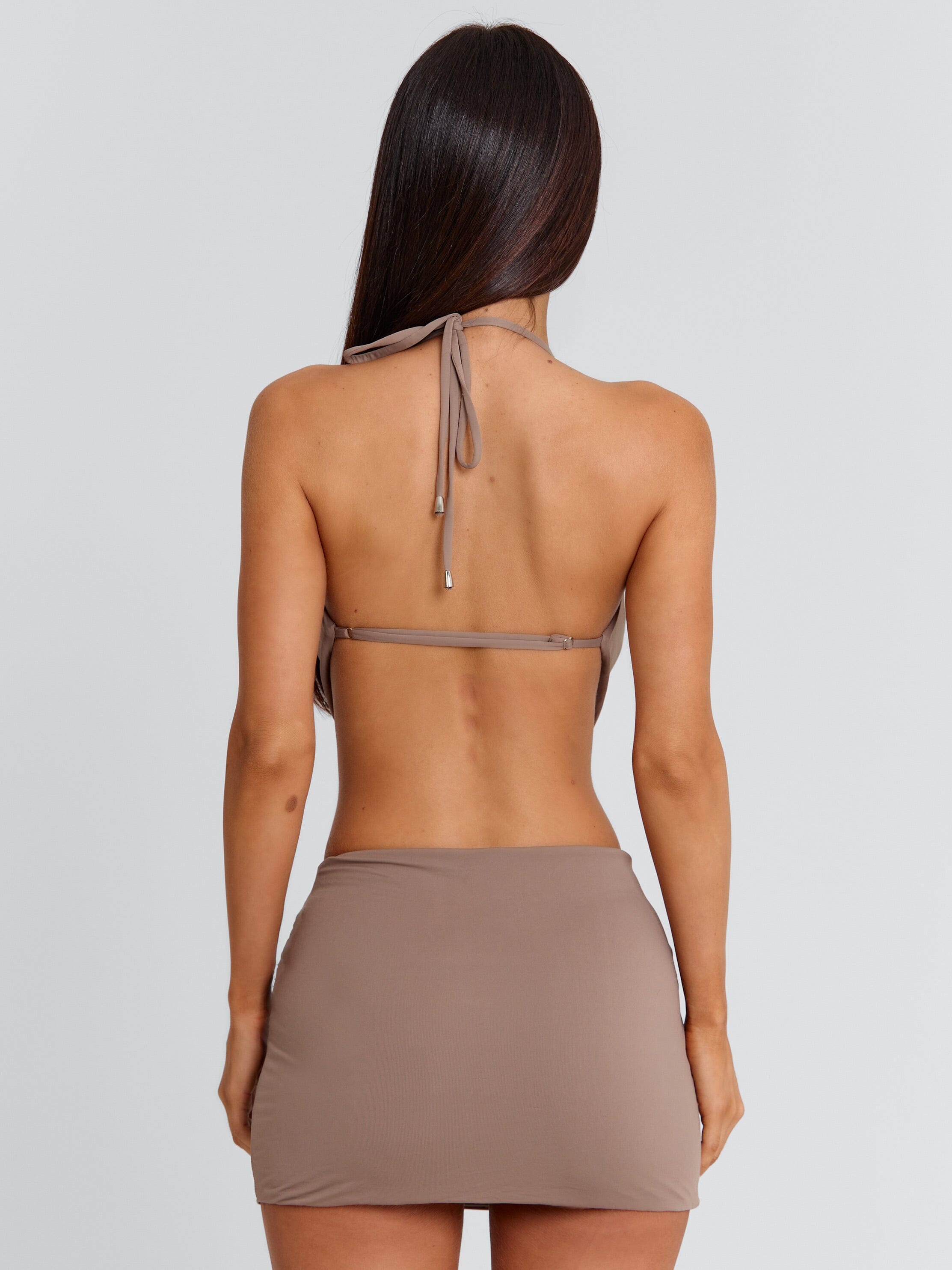 ELLY MINI DRESS BROWN
