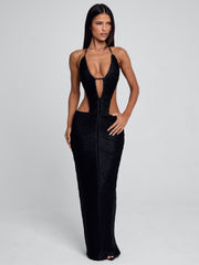 MAREN MAXI DRESS BLACK