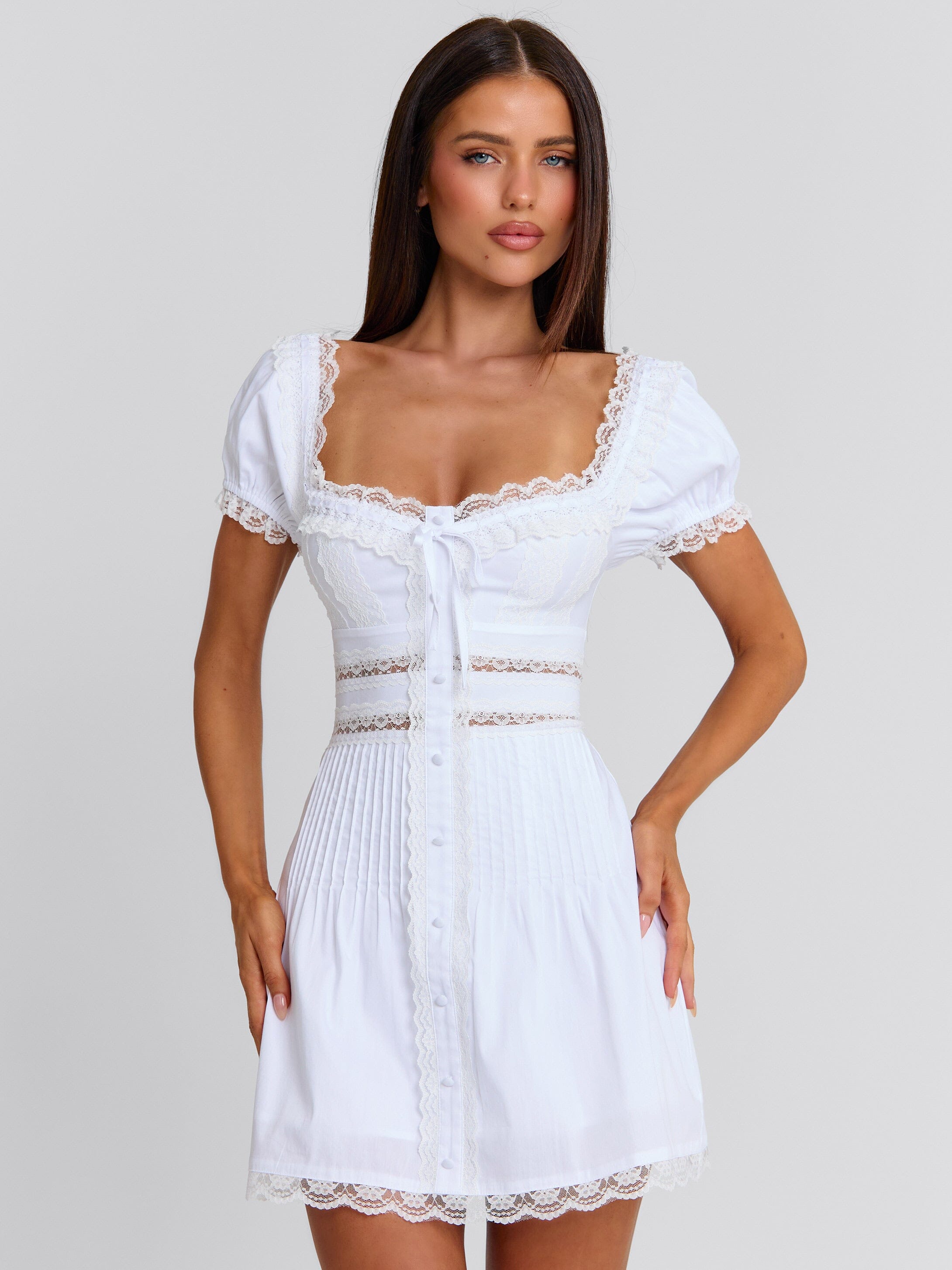 NADIENE MINI DRESS WHITE