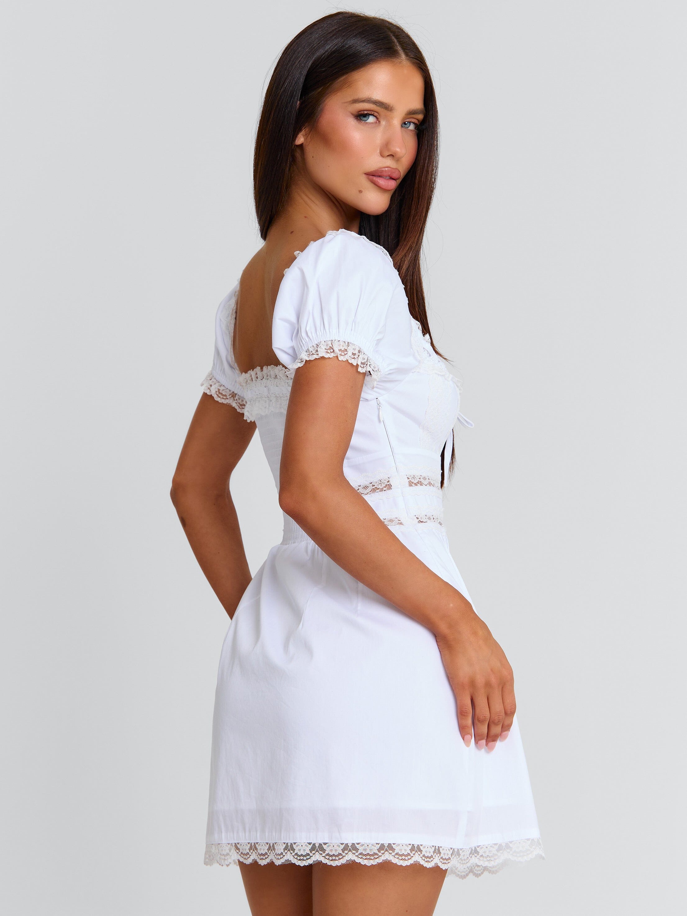 NADIENE MINI DRESS WHITE