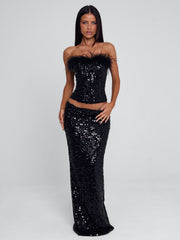 NUI MAXI SKIRT BLACK