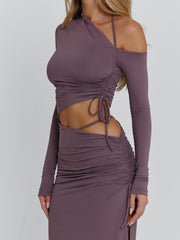 SERAYA MAXI DRESS MAUVE