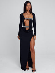 SOLVIA MAXI DRESS BLACK