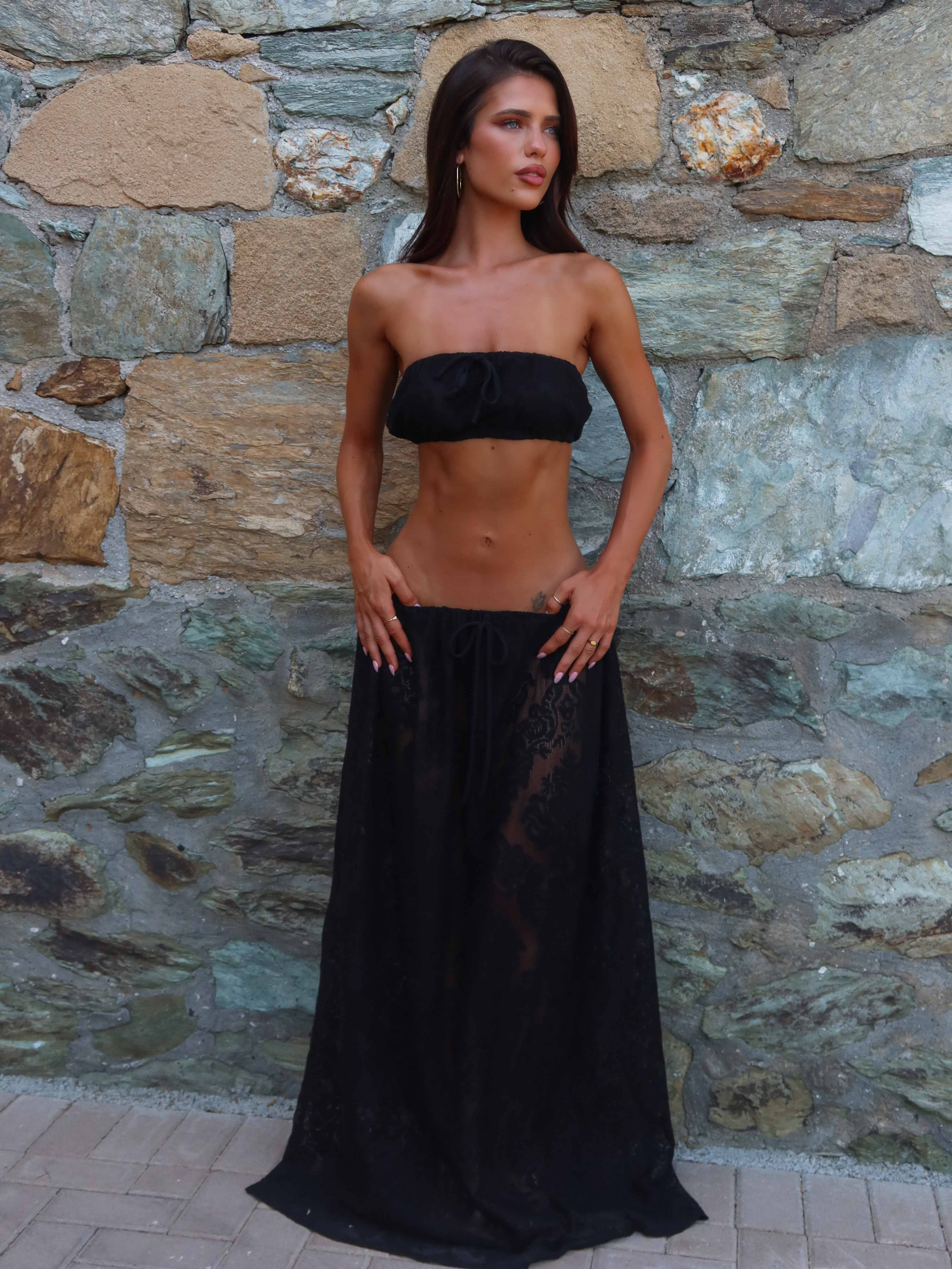 SOREN MAXI SKIRT BLACK