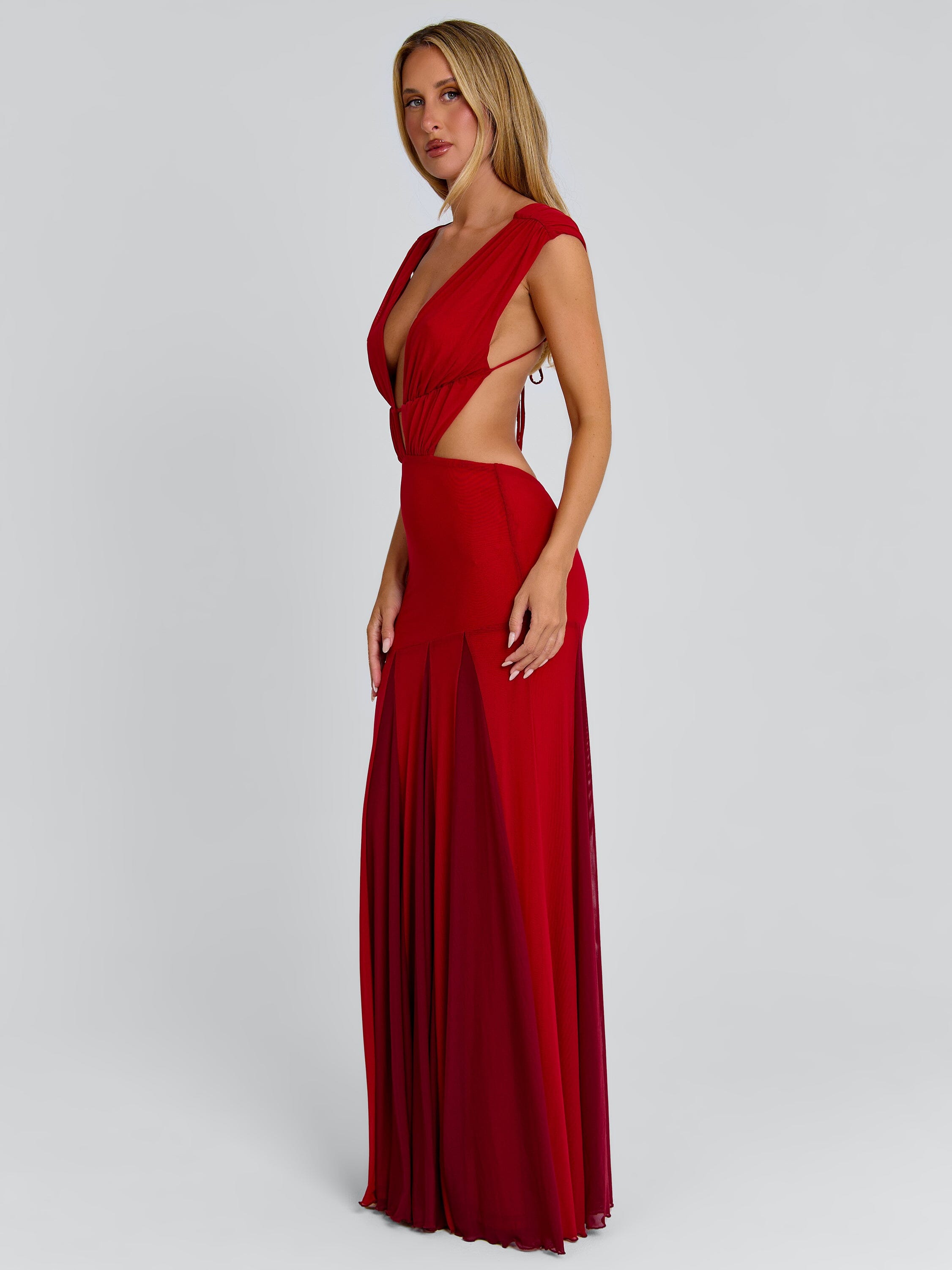 THESSA MAXI DRESS RED